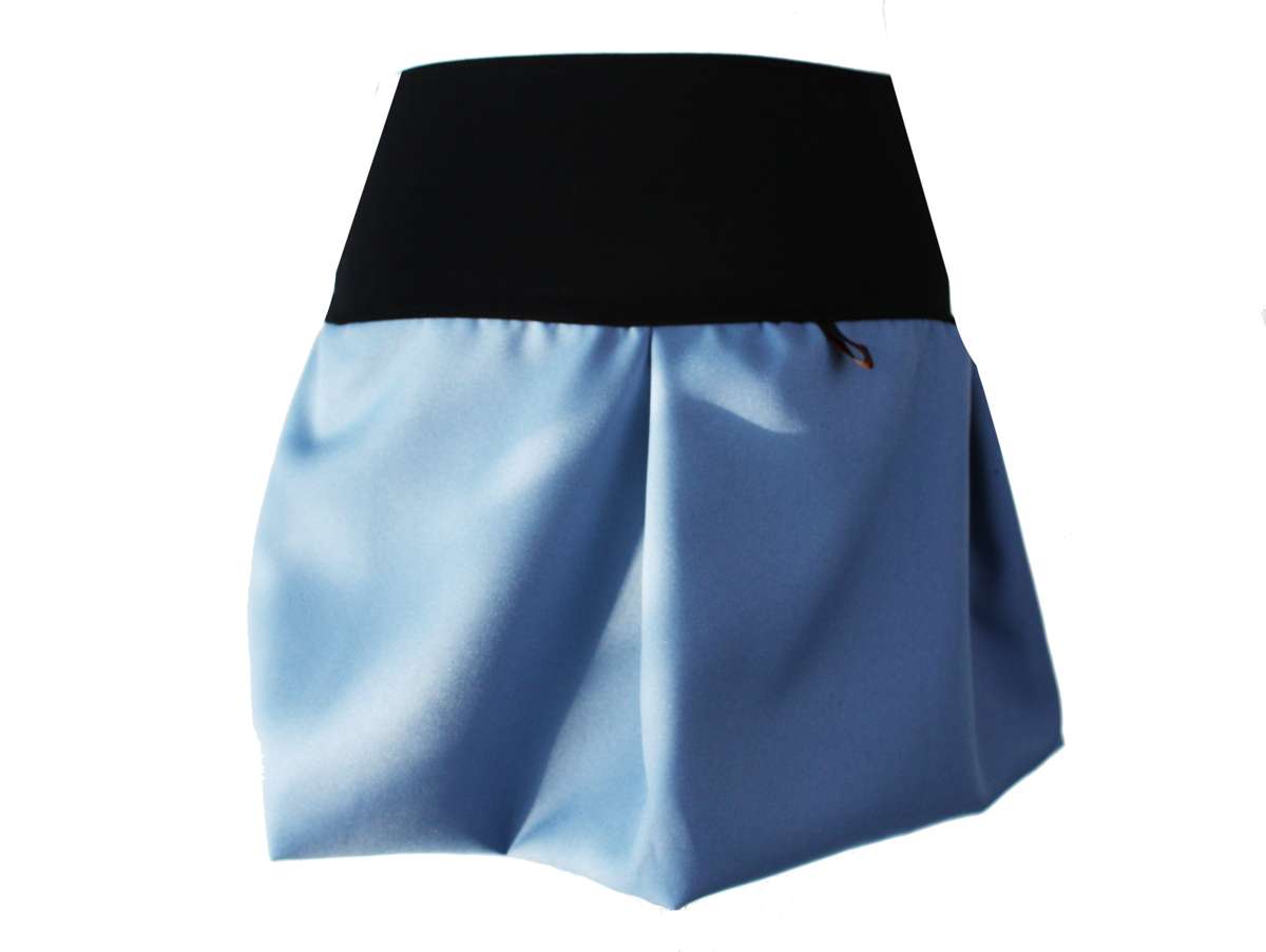 Мини-юбка-воздушная юбка синего, темно-фиолетового, бирюзового цвета, мини-эластичный пояс