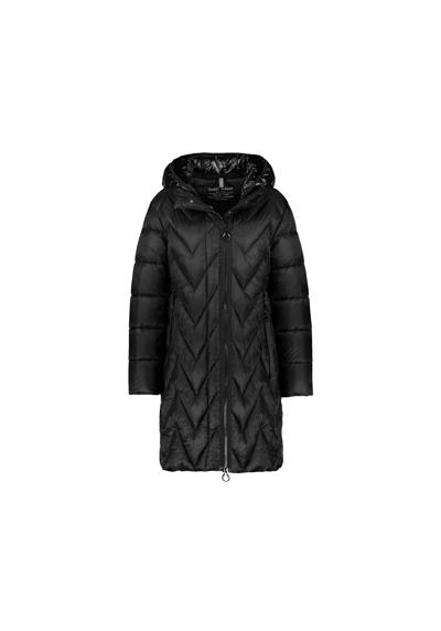 Длинное пальто черного цвета стандартного кроя (1 шт.)