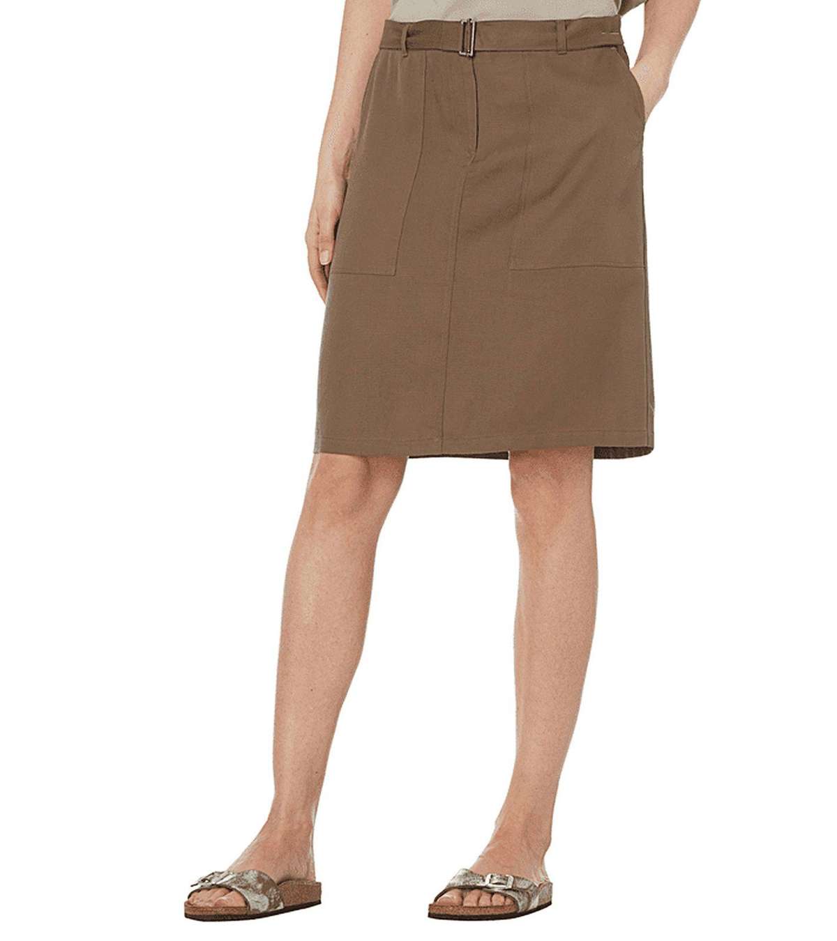 Летняя юбка мини-юбка вневременная женская юбка для отдыха с поясом летняя юбка цвета хаки