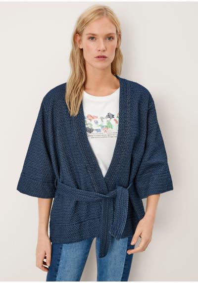 Функциональная жаккардовая куртка-кимоно