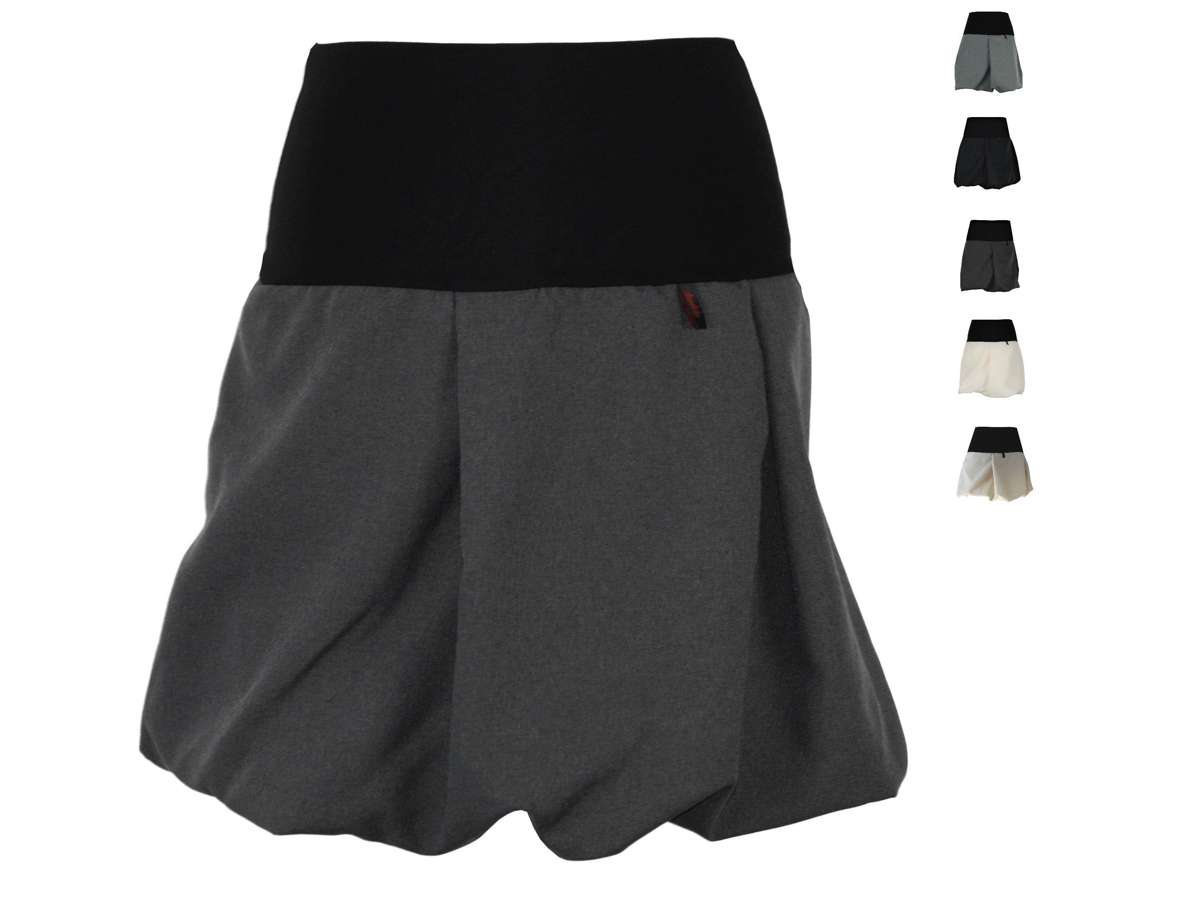 Мини-юбка-воздушная юбка серо-черного цвета экрю мини-эластичный пояс