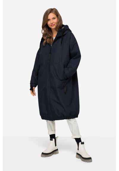 Зимнее пальто функциональная куртка оверсайз с плюшевой подкладкой и капюшоном