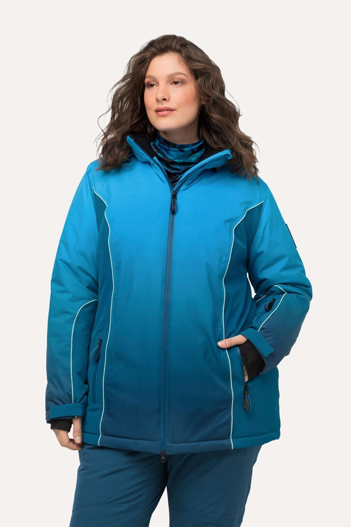 Функциональная куртка, куртка с градиентом цвета, водонепроницаемая