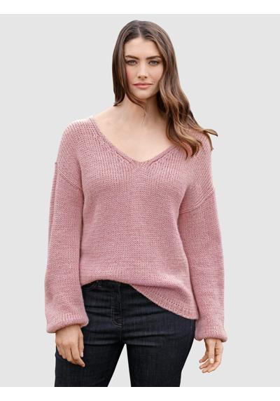 Вязаный свитер-свитер из шерсти альпаки