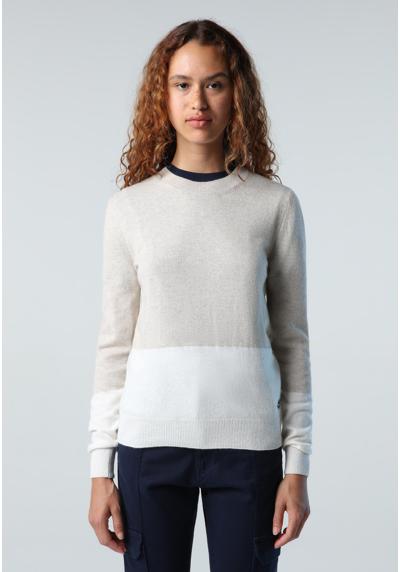 Вязаный свитер, вязаный свитер с круглым вырезом, джемпер с круглым вырезом
