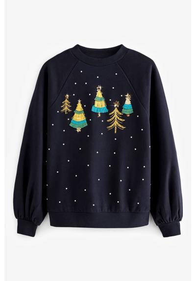 Свитшот Рождественский свитер с блестящей елочкой (1 шт.)