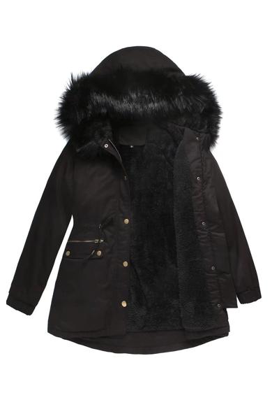 Стеганое пальто женское однотонное стеганое зимнее пальто средней длины с меховым капюшоном теплая верхняя одежда