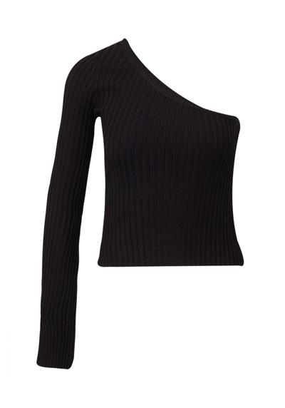 Свитер женский, женский короткий вязаный свитер в рубчик с одним рукавом (1 шт.)