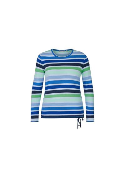 Длинный свитер синего цвета обычного кроя (1 шт.)