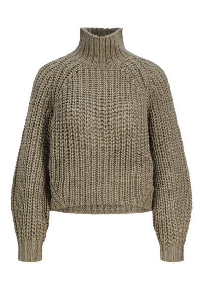 Вязаный пуловер-свитер Келви Массивная рубашка с длинными рукавами и высоким воротником