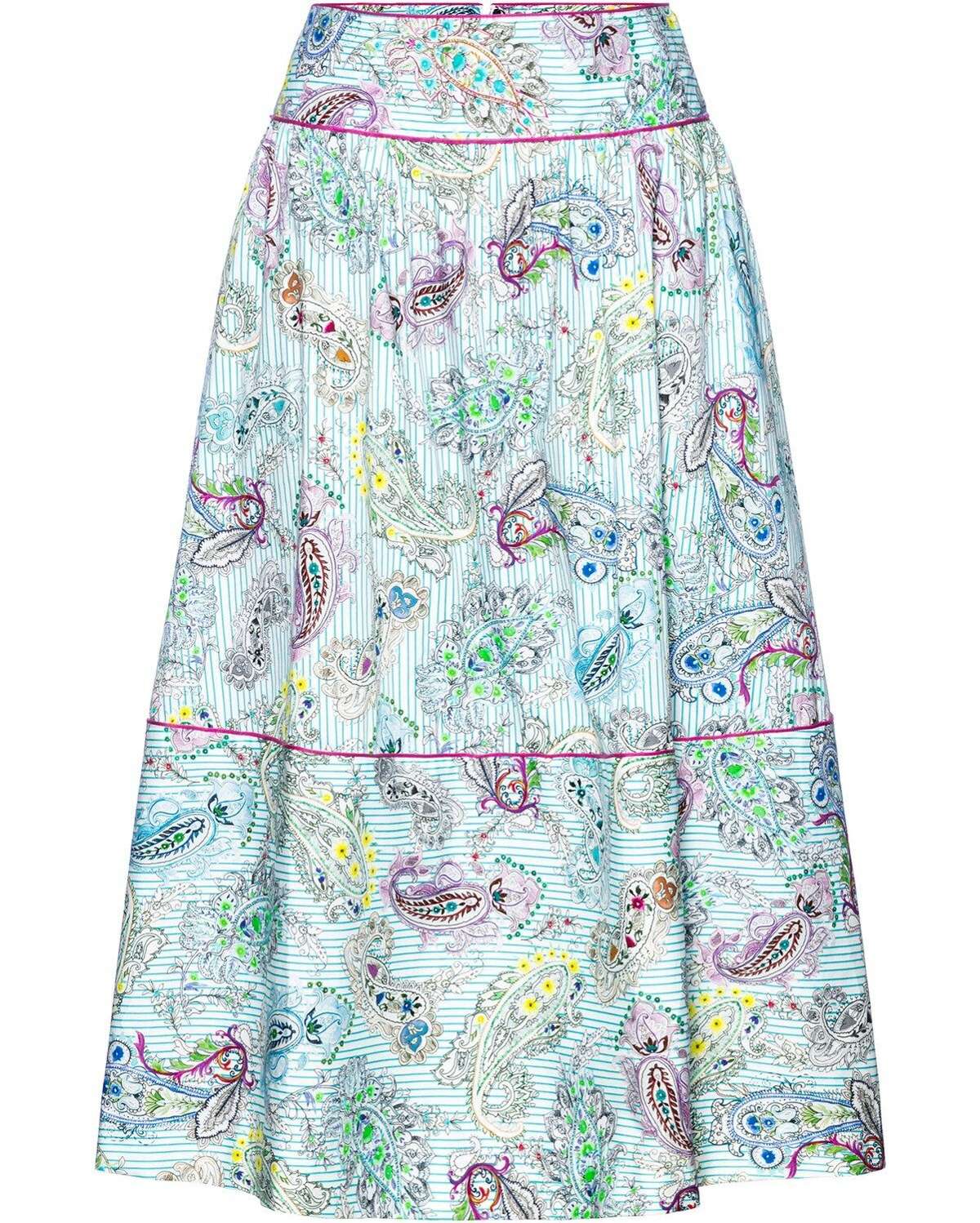 Традиционная юбка-юбка с узором пейсли