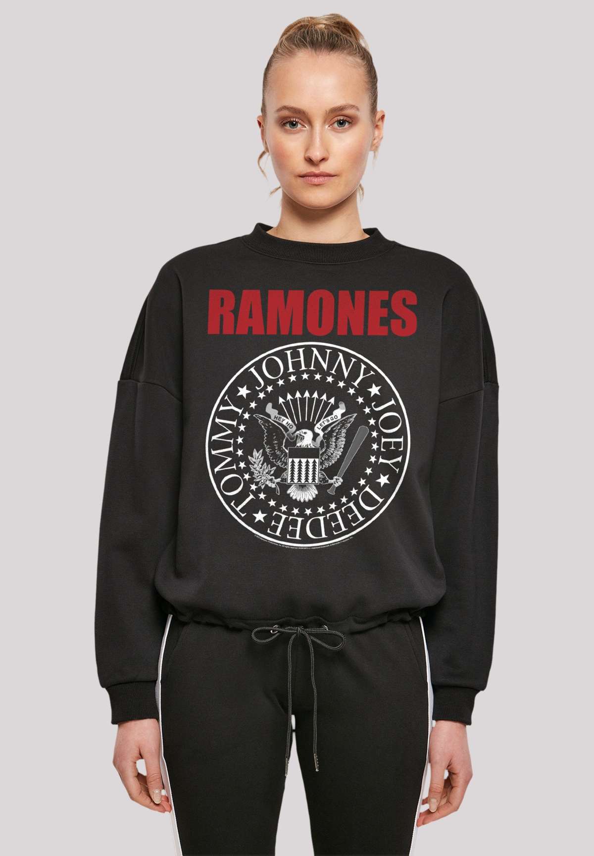 Толстовка Ramones Rock Music Band с красной текстовой печатью премиум-качества