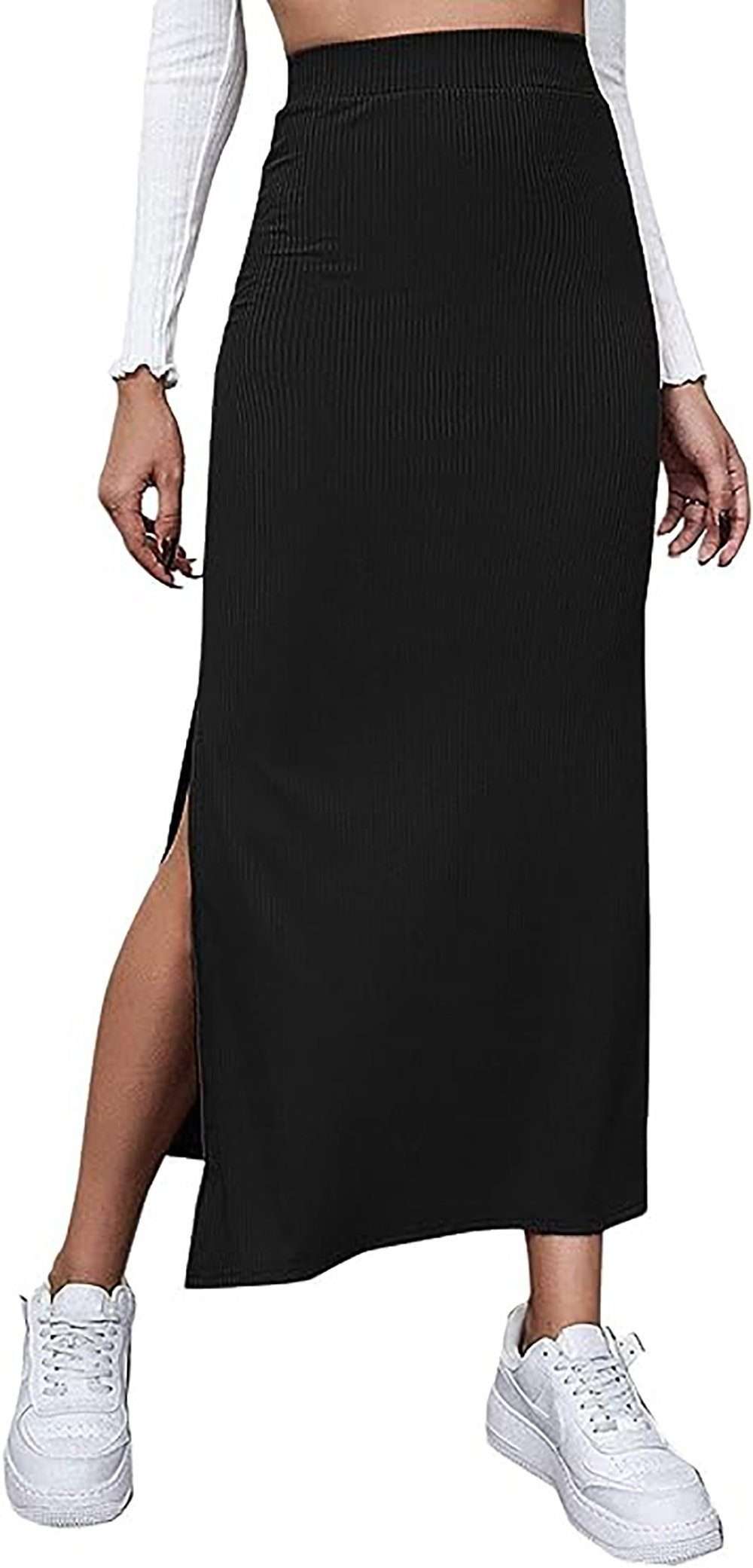 Юбка с запахом, элегантная женская юбка макси, винтажные ретро-юбки в стиле рокабилли с разрезом, длинные юбки с высокой талией