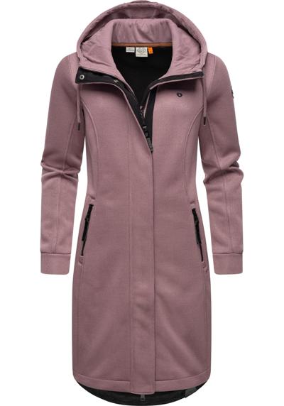 Короткое пальто Letti Long Bonded переходное пальто из ребристой вязки с капюшоном
