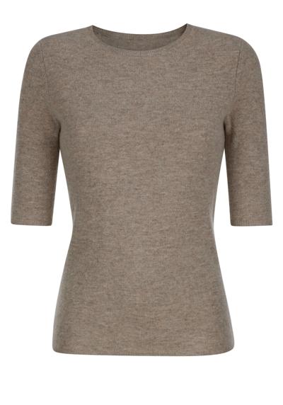 Вязаный пуловер трикотажной рубашки из высококачественной смесовой кашемировой смеси.
