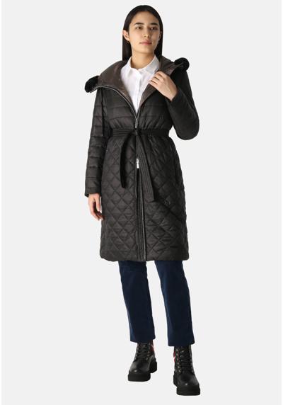 Стеганое пальто женское стеганое пальто с поясом