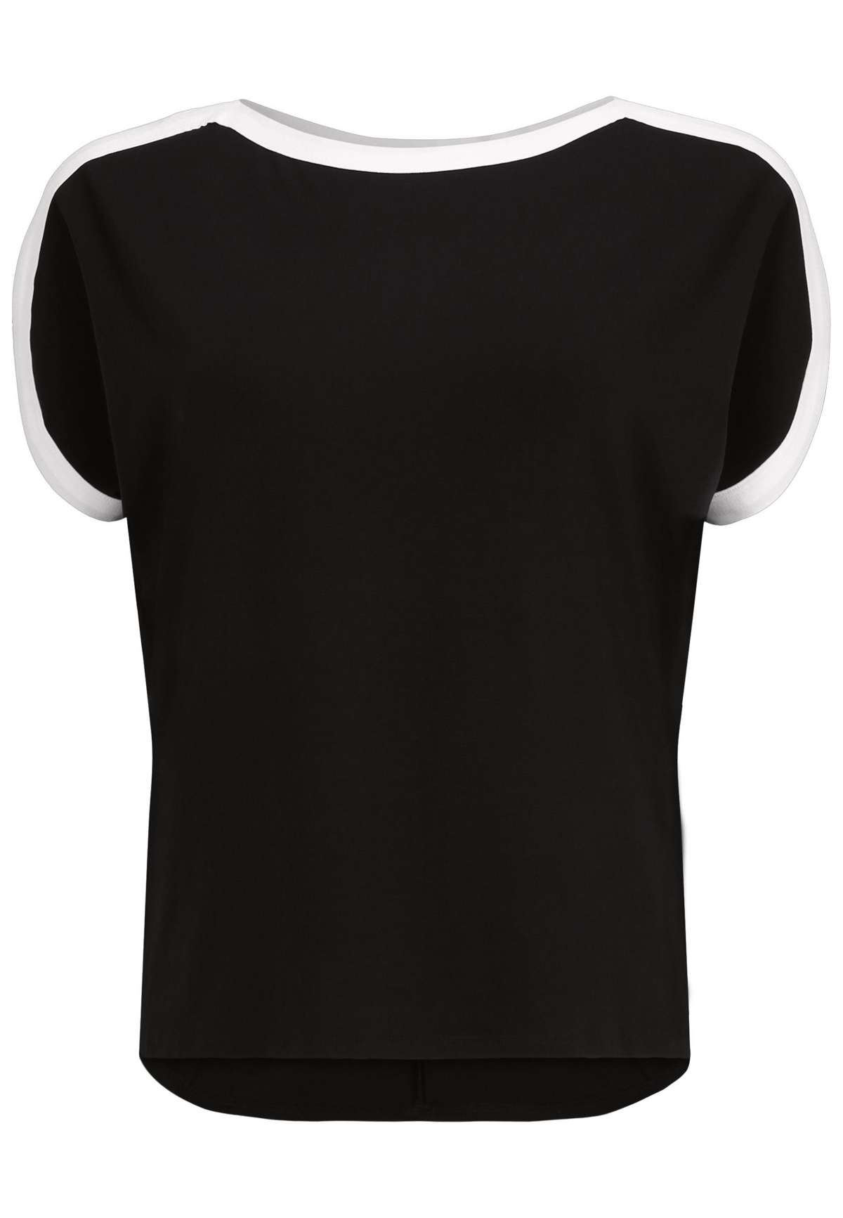 Туника длинная рубашка с контрастной окантовкой и контрастной обработкой