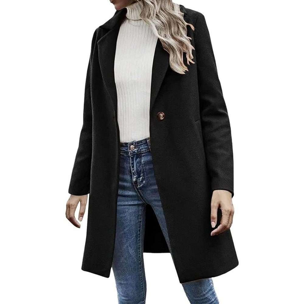 Зимнее пальто, женский плащ, повседневное пальто, уличная куртка, однотонная верхняя одежда (различные