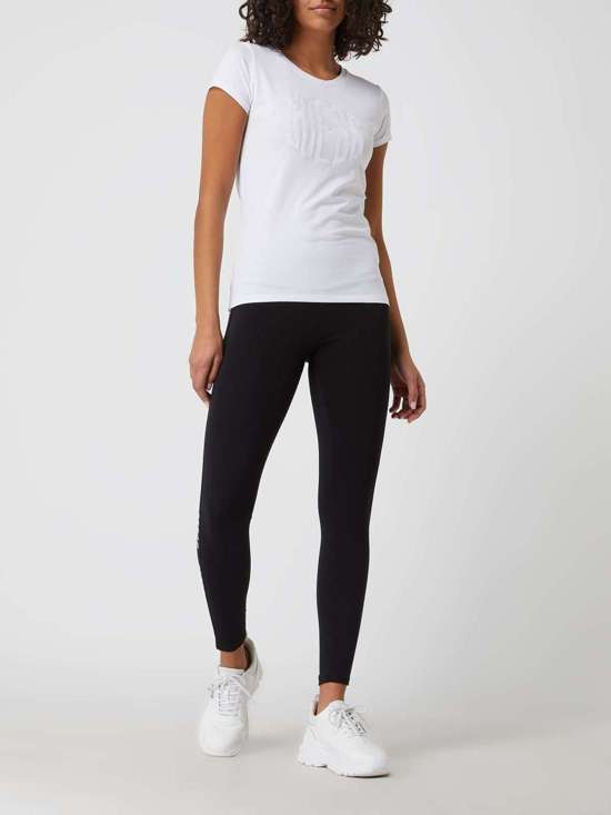 Спортивные леггинсы с полосками-логотипами Aline 