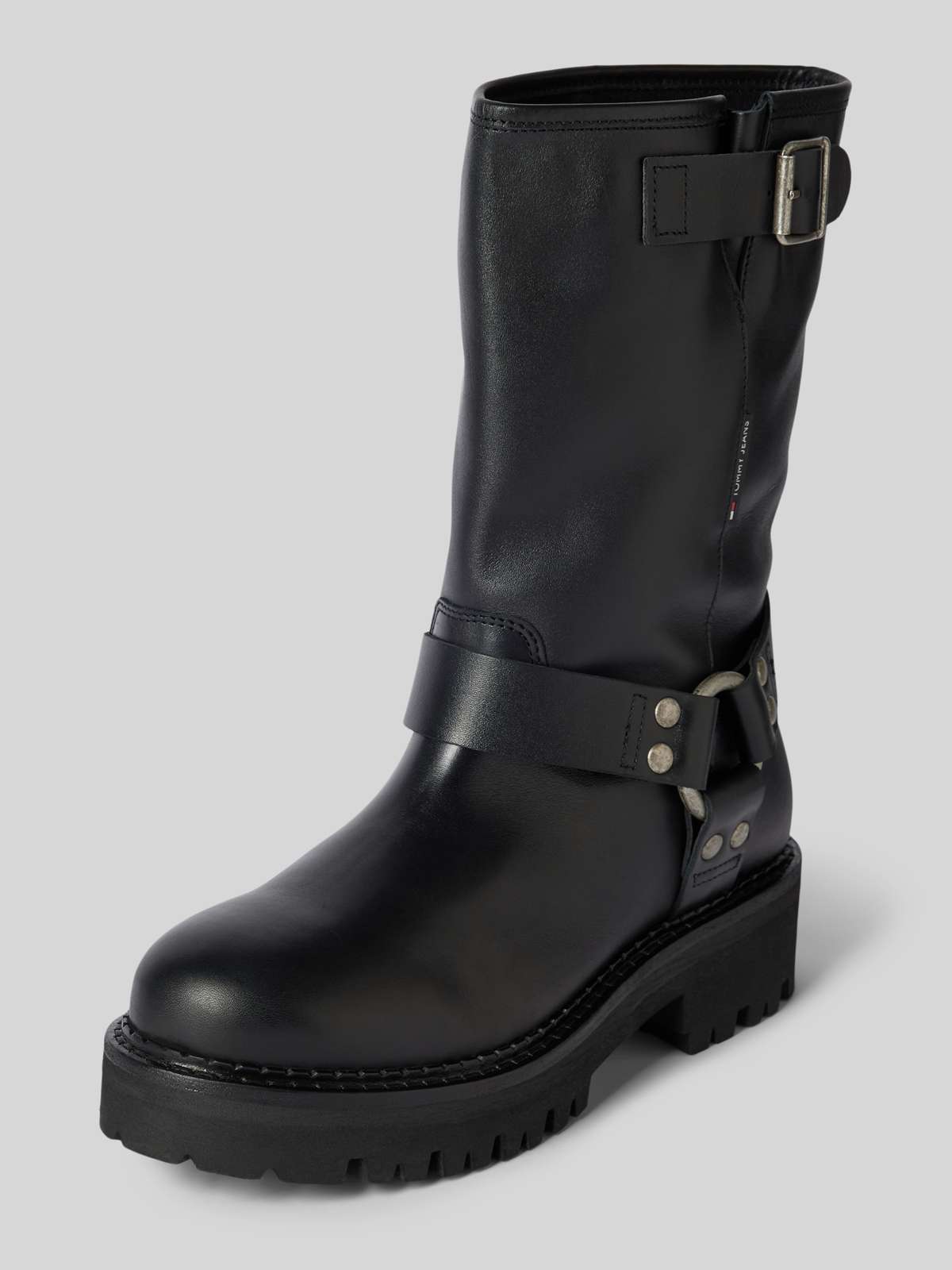 Кожаные ботинки с пряжкой URBAN BIKER BOOT