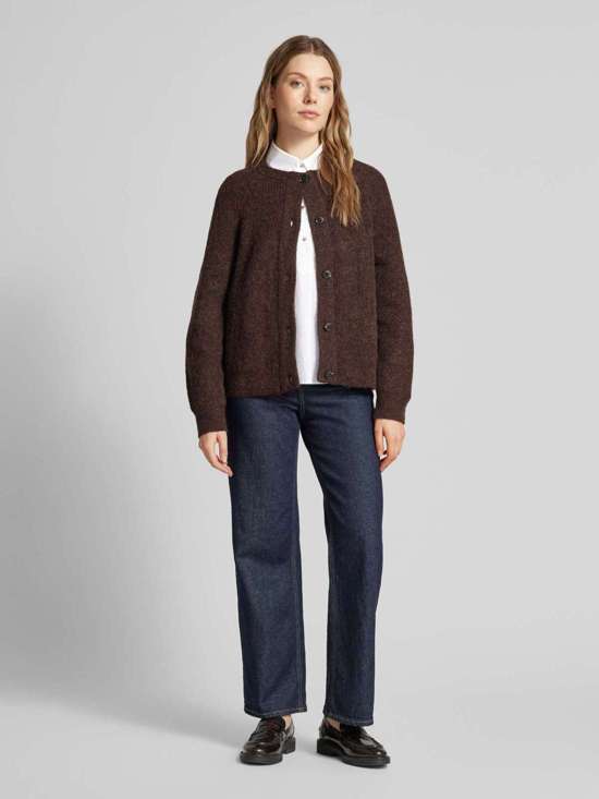 Блуза обычного кроя с короткой планкой на пуговицах