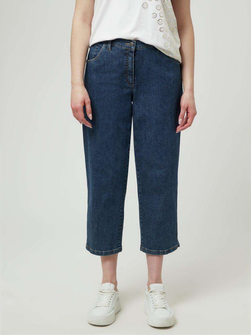 Комфортные джинсовые брюки-кюлоты