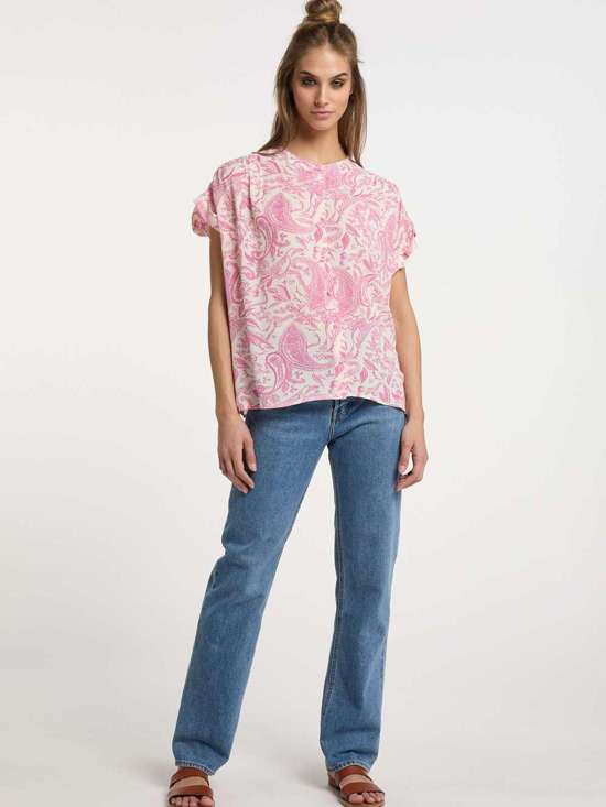 Блузка с короткими рукавами